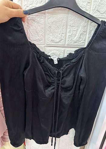 Twist marka Uzun Kollu Siyah Bluz - Görsel 3
