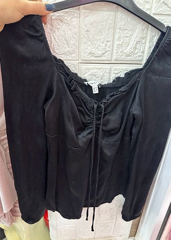 Twist marka Uzun Kollu Siyah Bluz - Görsel 5