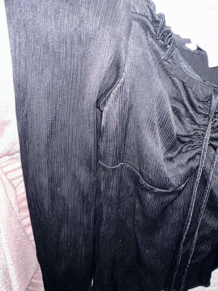 Twist marka Uzun Kollu Siyah Bluz - Görsel 4