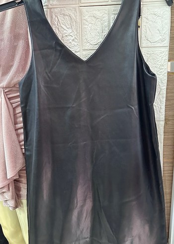 Lc waikiki 38 beden Siyah Deri elbise - Görsel 7