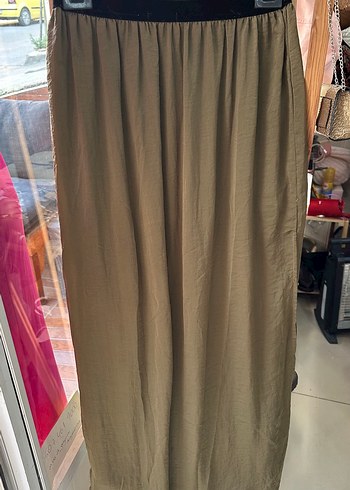 Colin's Bej Bol Kesim Keten Kadin Pantolon
