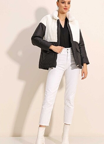 Peluslu mont - Görsel 10