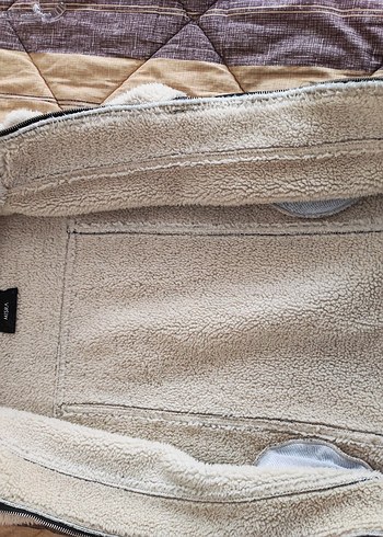 Kürklü Siyah Kot Kolsuz yelek - Görsel 3