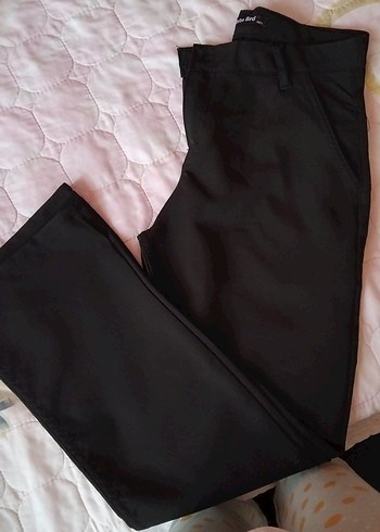 Siyah Regular Fit Kumaş Pantolon