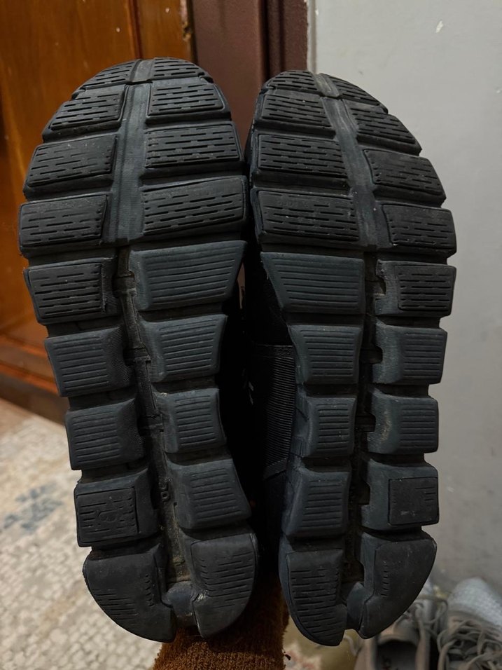 Siyah Erkek Spor Ayakkabı Velcro Detaylı - Görsel 4