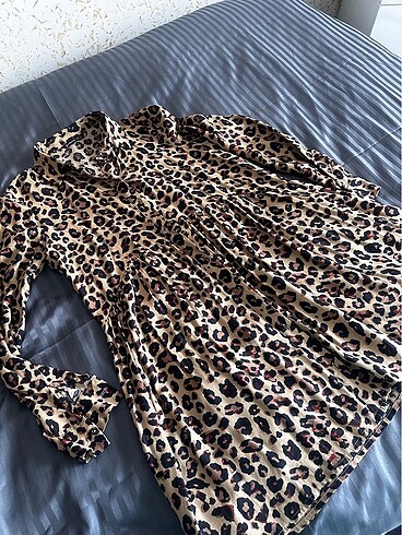 Elbise leopar desen - Görsel 2