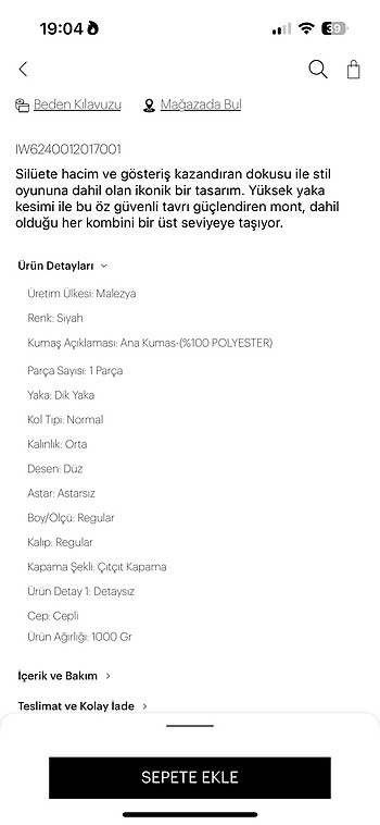 Peluş mont - Görsel 9