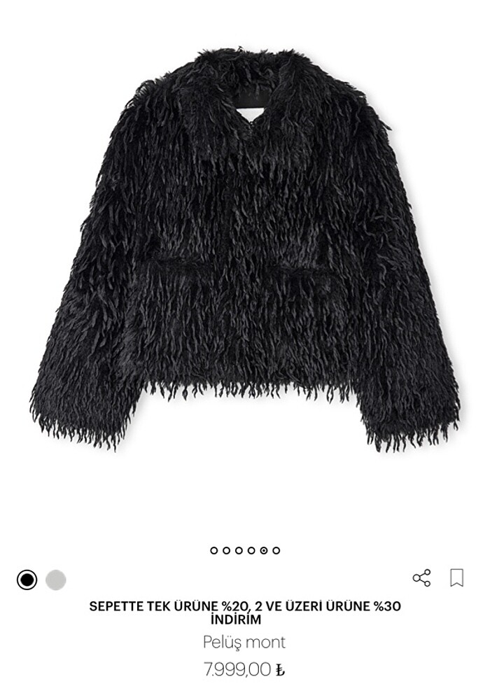 Peluş mont - Görsel 2