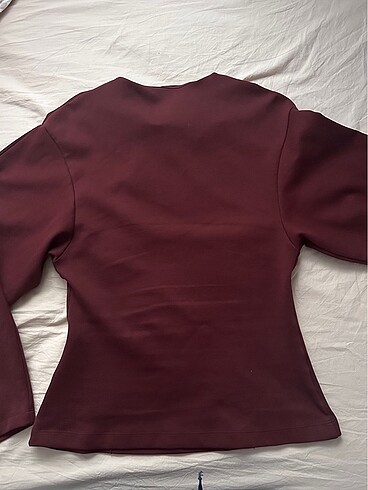 Zara Zara Vücuda Oturan İnterlok Sweatshirt