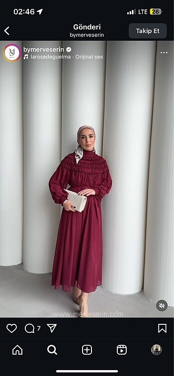 Şifon elbise