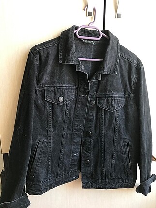 Vintage siyah kot ceket