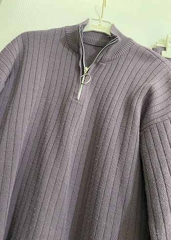 Kadın Mor Triko Uzun Kollu Takım - Görsel 4