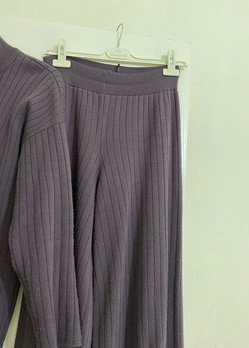 Kadın Mor Triko Uzun Kollu Takım - Görsel 3