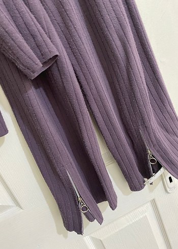 Kadın Mor Triko Uzun Kollu Takım - Görsel 2