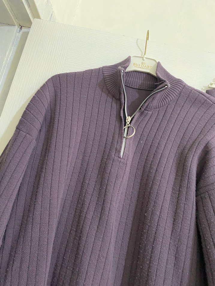 Kadın Mor Triko Uzun Kollu Takım - Görsel 5