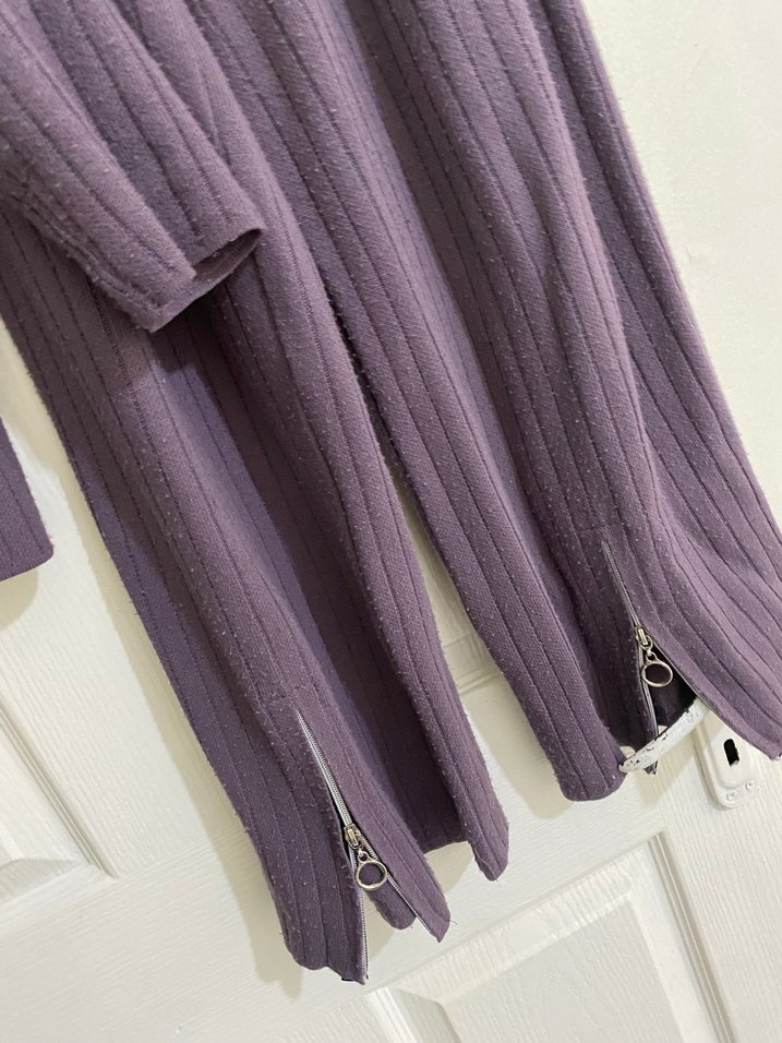 Kadın Mor Triko Uzun Kollu Takım - Görsel 2