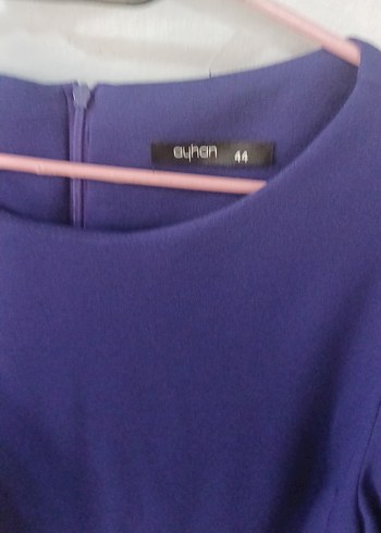 Uzun Kollu abiye elbise  mor 1 kere giyildi sifir gibi  kolu tul - Görsel 4