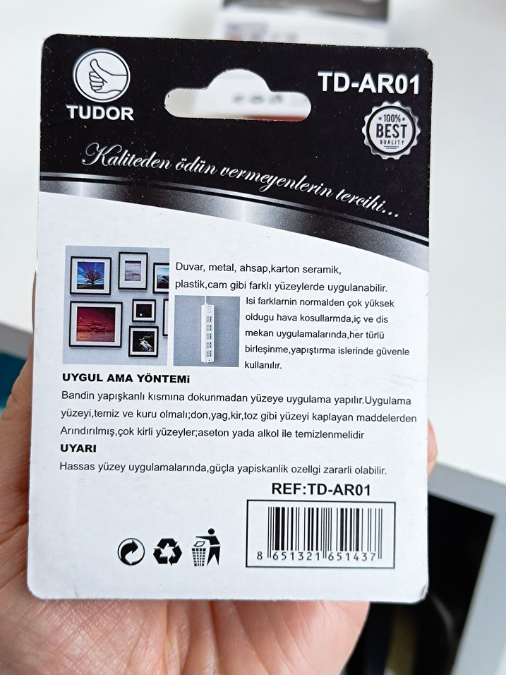 2'li Paket Tudor 18mm Şeffaf Çift Taraflı Silikon Bant - Görsel 2