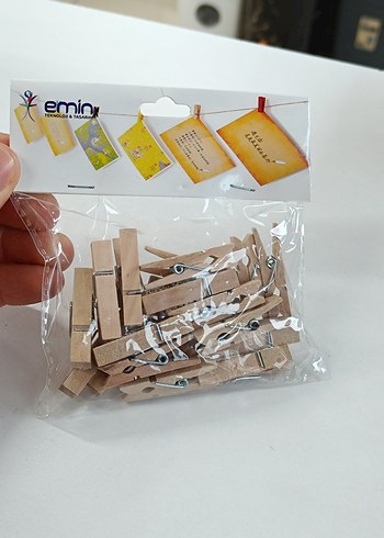 Organik Ahşap Mandal 20'li - Görsel 2