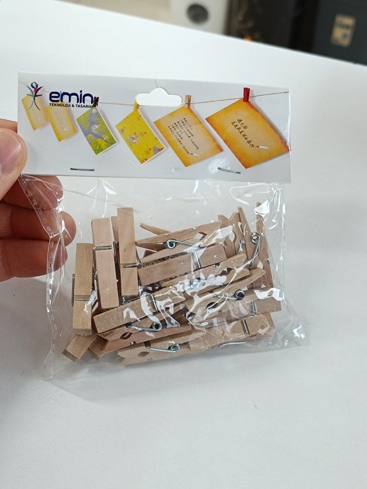 Organik Ahşap Mandal 20'li - Görsel 2