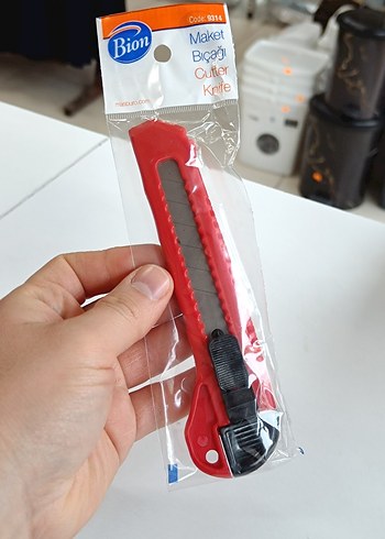 2'li Renkli Plastik Maket Bıçağı - Görsel 3