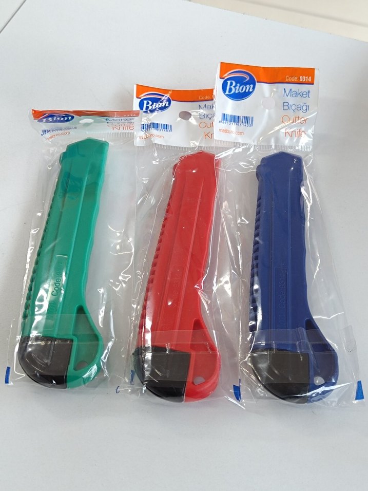 2'li Renkli Plastik Maket Bıçağı - Görsel 4