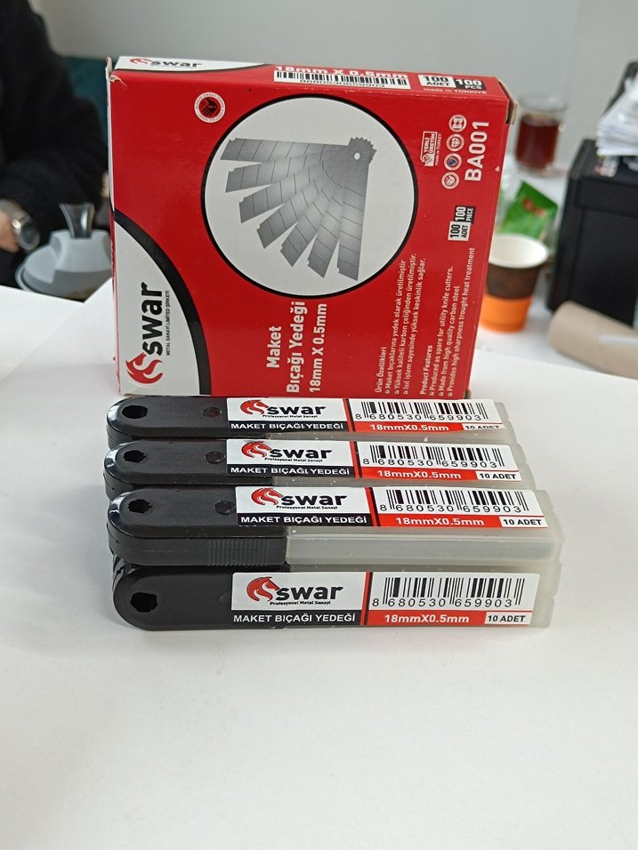 Maket Bıçağı Yedeği Swar 10'lu - Görsel 3