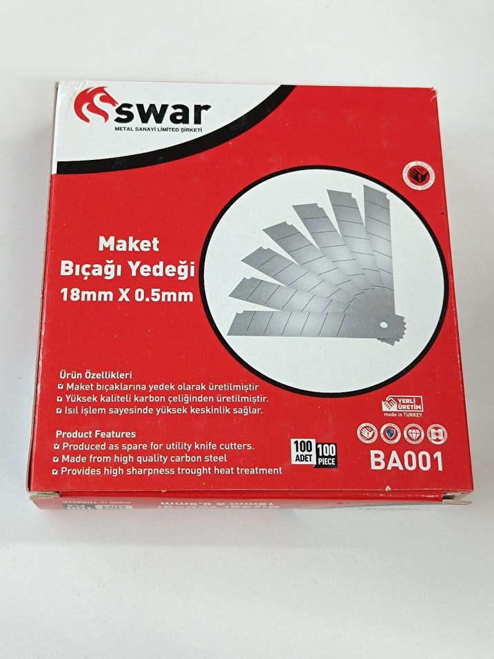 Maket Bıçağı Yedeği Swar 10'lu - Görsel 4