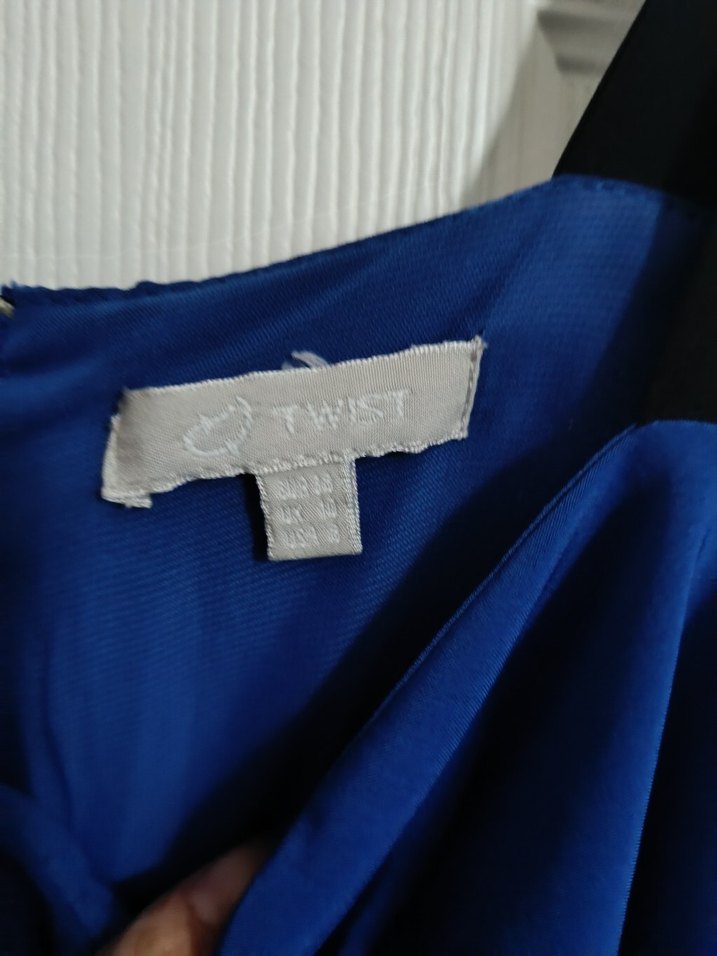 Mavi Drapeli midi Kadın Elbise - Görsel 2