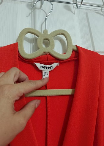 nar çiçeği renginde elbise - Görsel 2