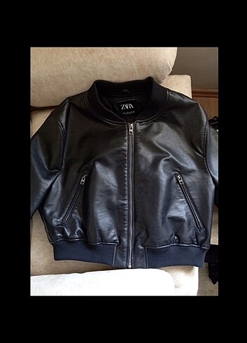 Zara Siyah Bomber Deri Ceket