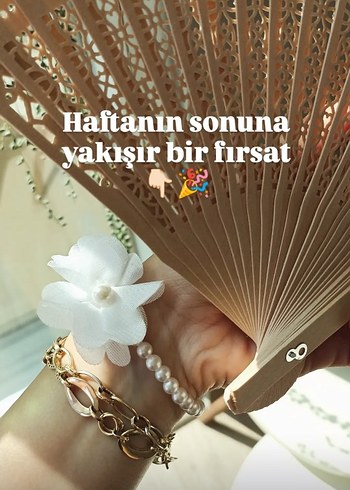 beyaz bride nedime bilekligi