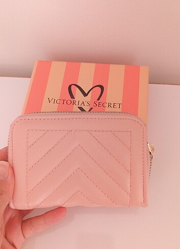  Beden pembe Renk Victoria secret cüzdan 