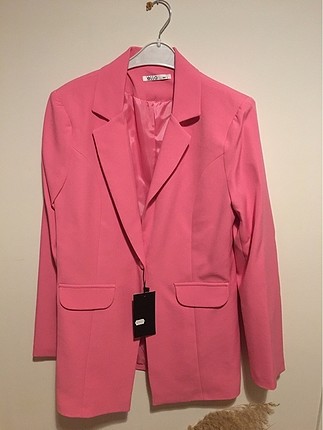 Pembe blazer ceket