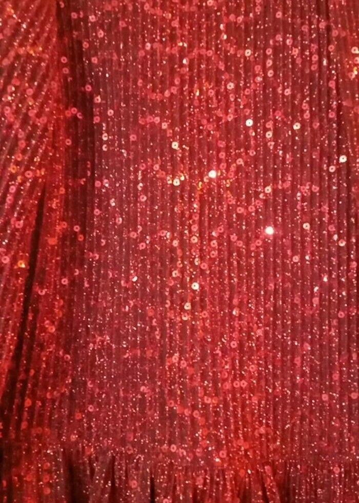 Simli pullu şık elbise  - Görsel 4