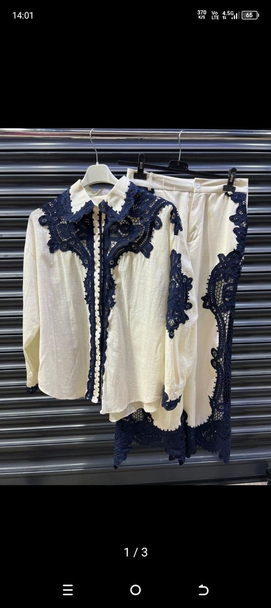 Dantel İşlemeli zimmerman kadın ikili takim - Görsel 3