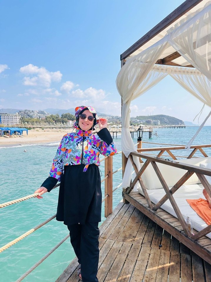 kadın hasema mayo 
takımı sapkali - Görsel 2