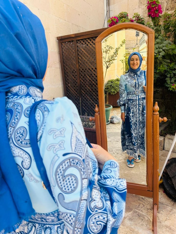 Salaş Kesim Bağlamalı Uzun Kadın Elbise - Görsel 2