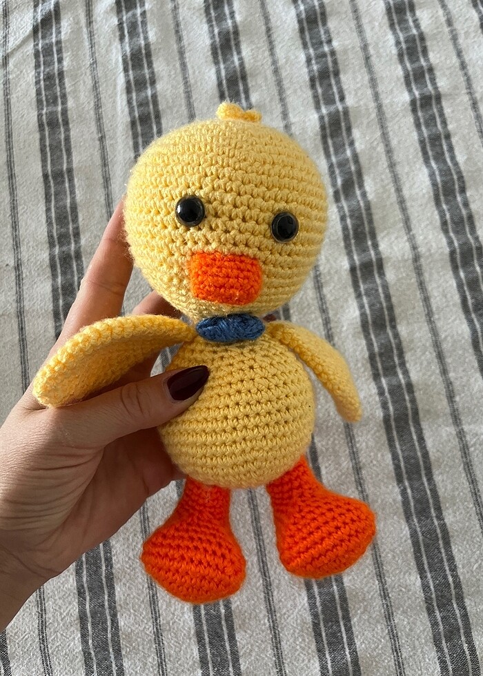 Amigurumi örgü ördek oyuncak - Görsel 2