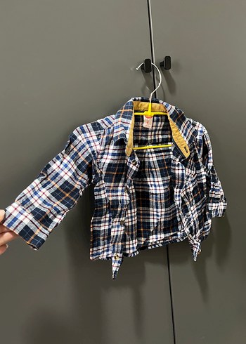 Ekoseli Erkek Çocuk Uzun Kollu Gömlek - Görsel 3