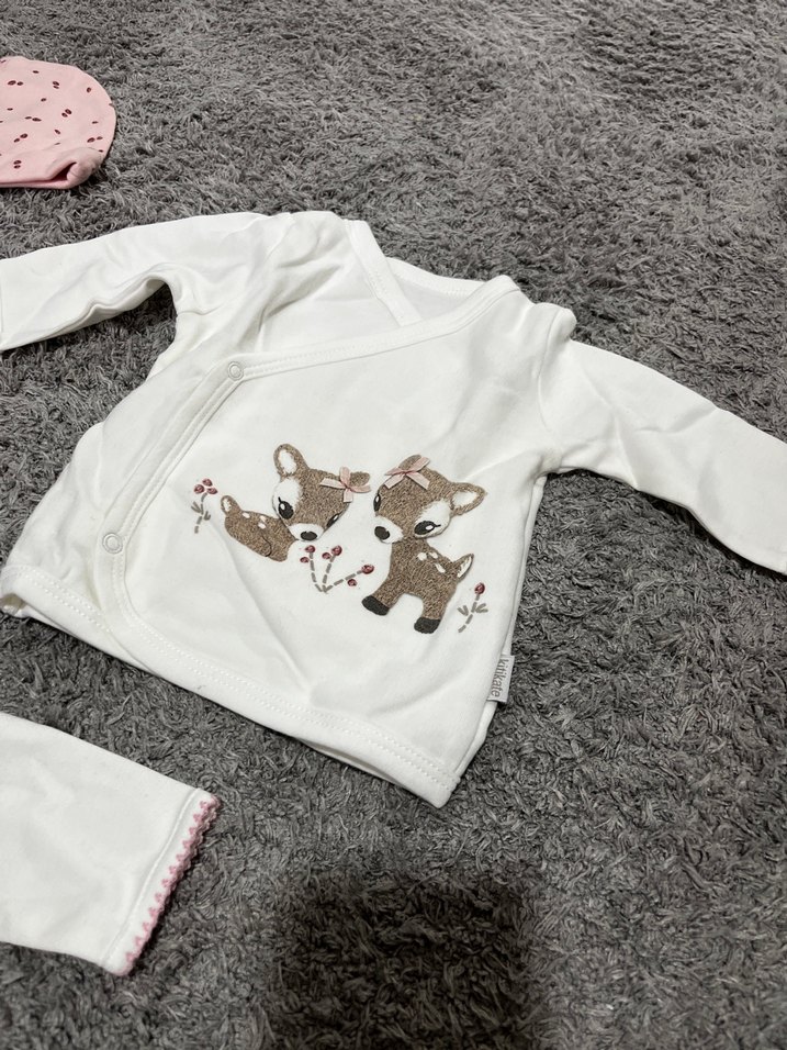 Kız bebek yenidoğan hastane çıkışı organik pamuk - Görsel 2