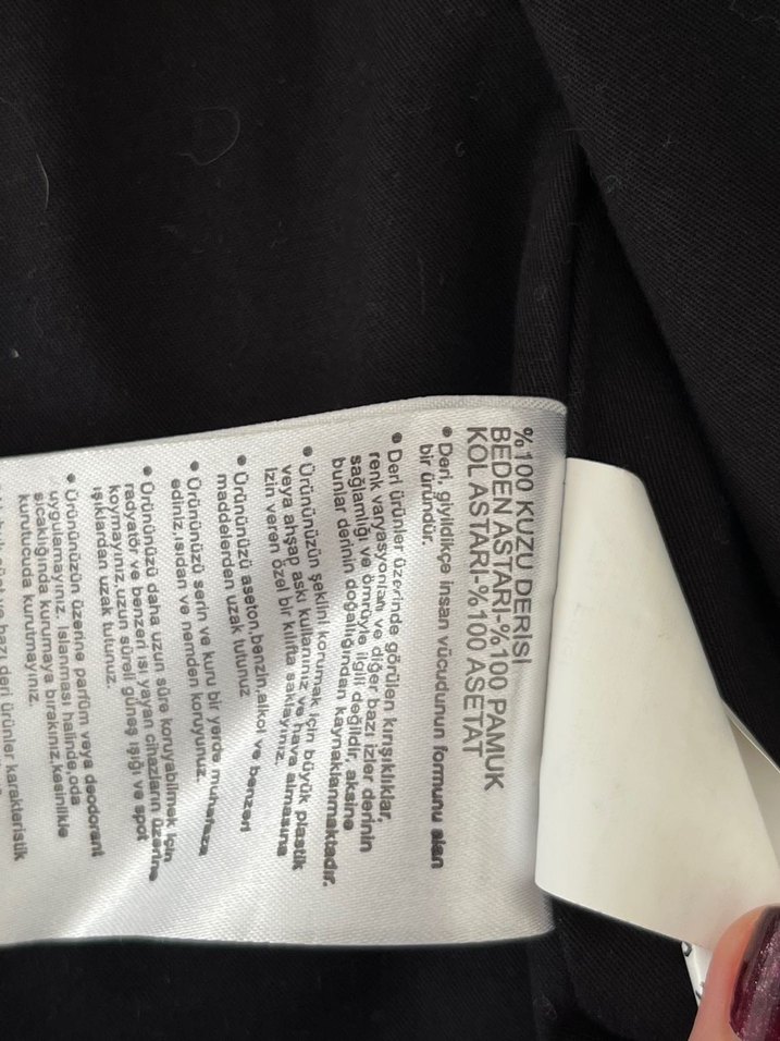 Beymen gerçek Deri Taba renk Kadın Ceket, Fermuarlı - Görsel 3