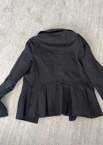 Beymen Trençkot Siyah Düğmeli Kadın Midi Ceket - Görsel 3