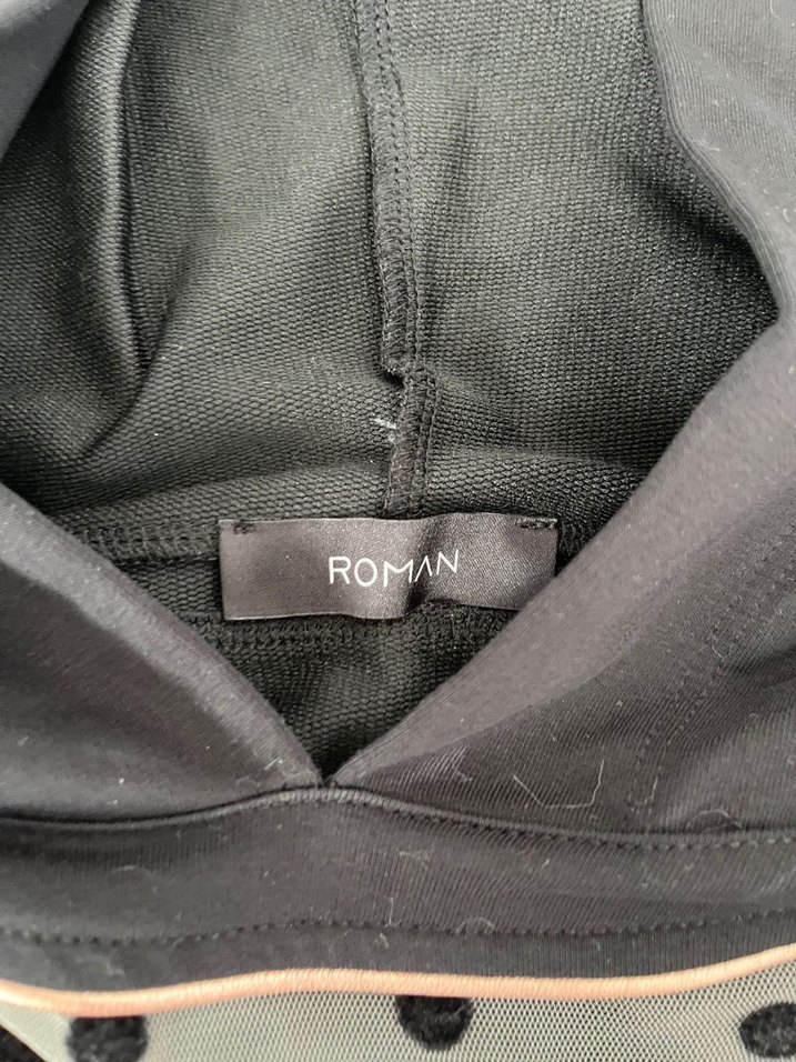 Roman Puantiye Desenli Fırfırlı Kapüşonlu Sweatshirt - Görsel 3