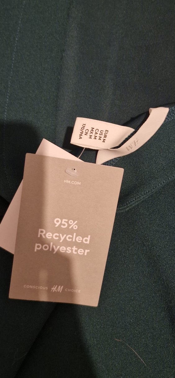 H&M V Yaka Uzun Kollu Midi Triko Elbise - Görsel 3