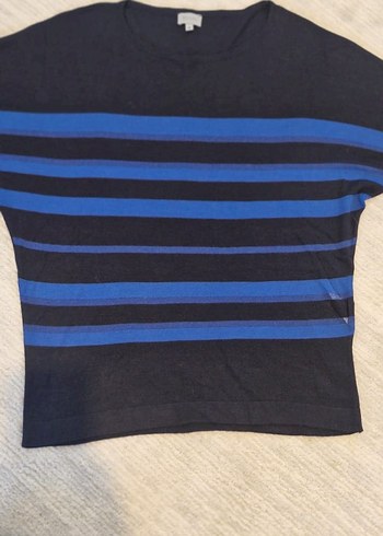 Beymen Business Mavi Çizgili Kadın Triko Bluz - Görsel 2