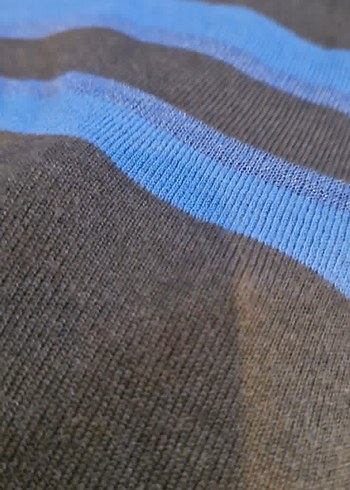 Beymen Business Mavi Çizgili Kadın Triko Bluz - Görsel 3