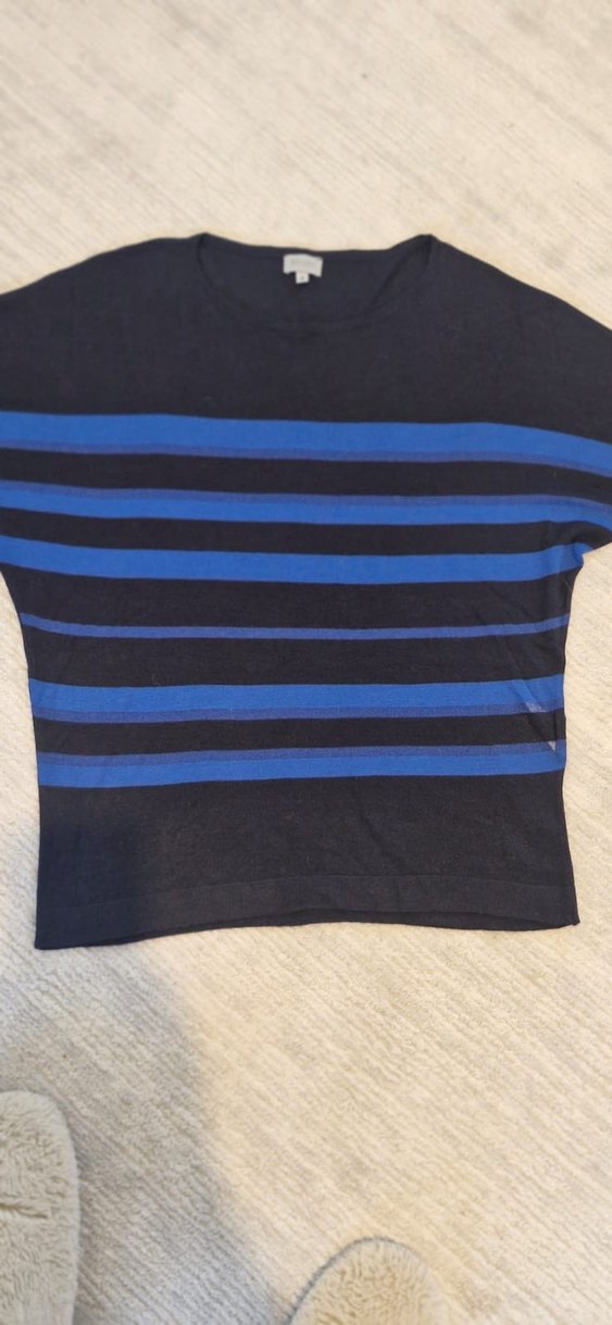 Beymen Business Mavi Çizgili Kadın Triko Bluz - Görsel 2