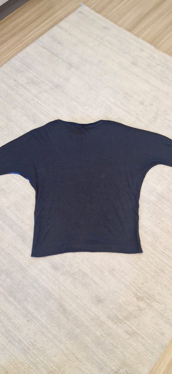 Beymen Business Mavi Çizgili Kadın Triko Bluz - Görsel 4