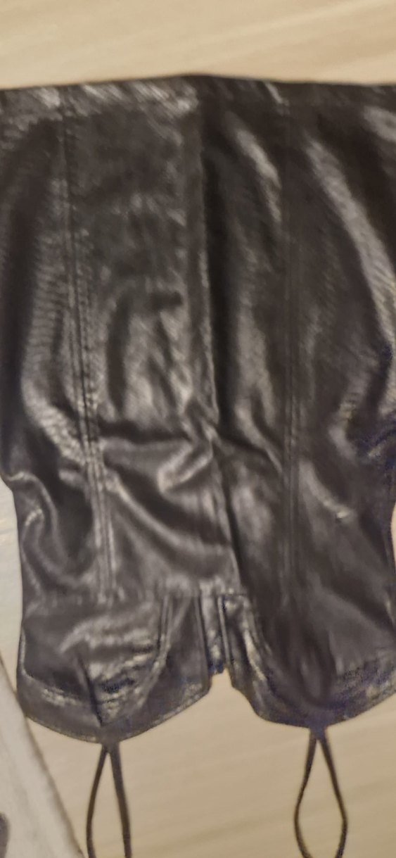 Yılan Desenli Siyah Midi Gotik Elbise - Görsel 5